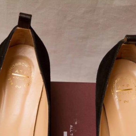 ATP Atelier Black Suede Nava Pumps - Picture 6 of 8